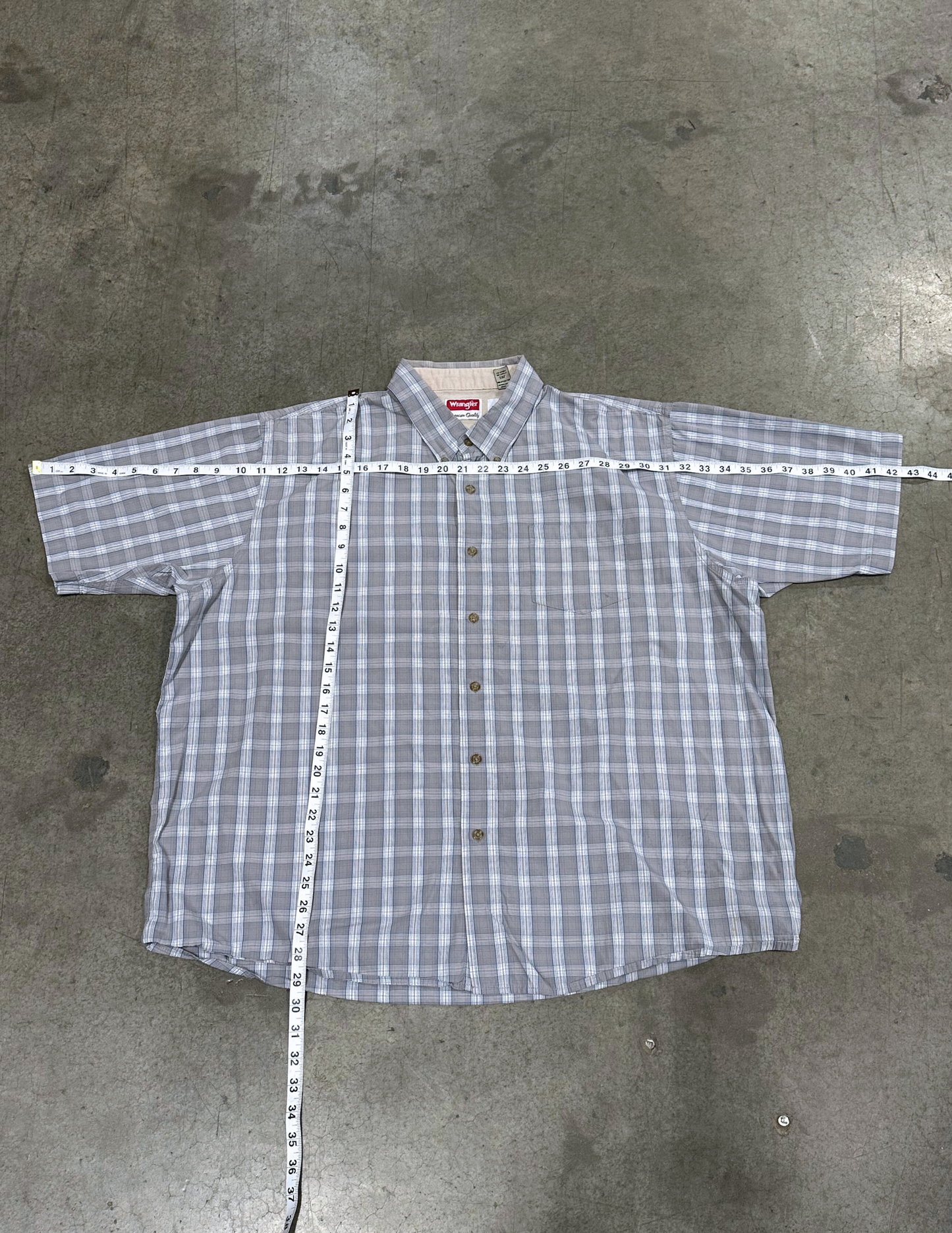 Wrangler Plaid Back Only - XXL