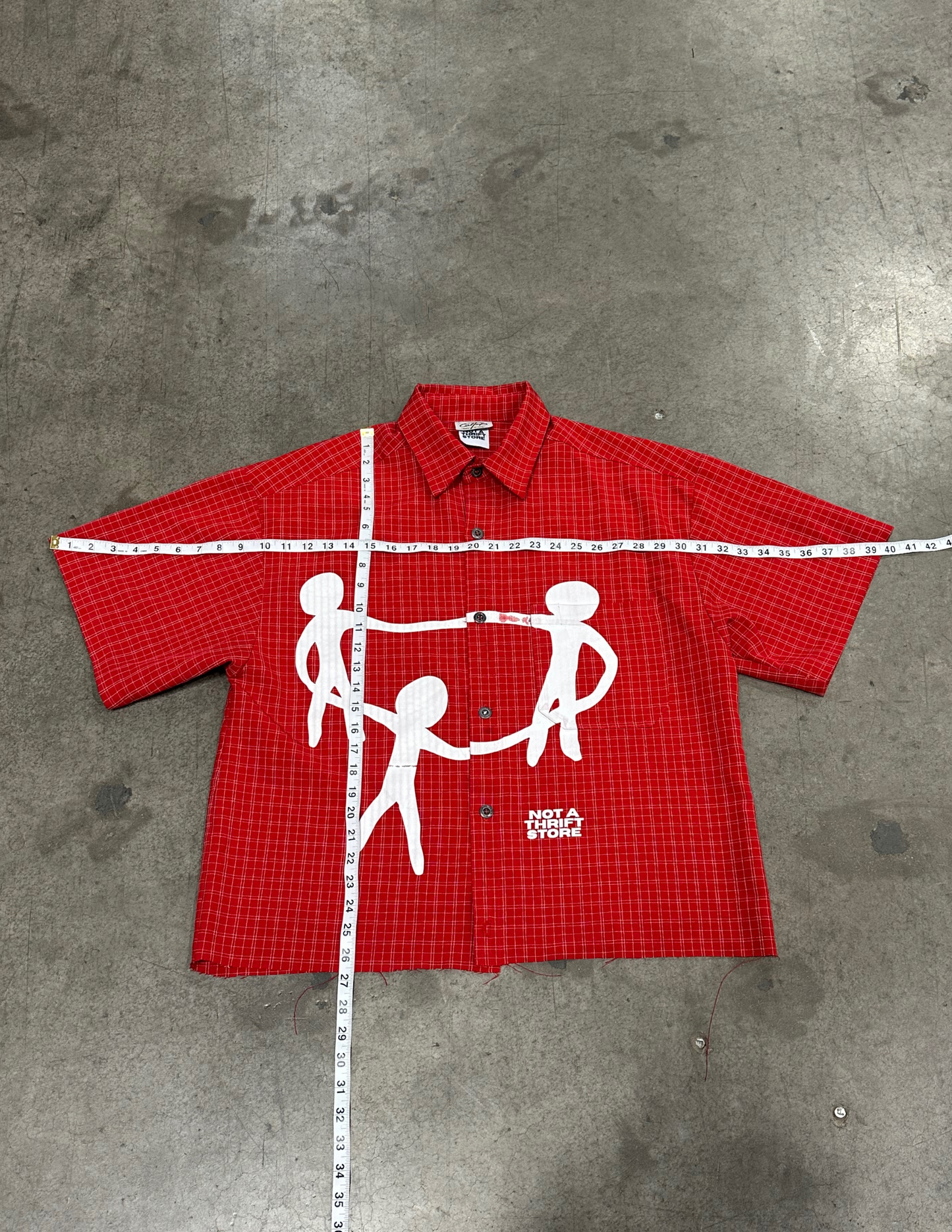 90s Red Checkered Vintage Shirt - L