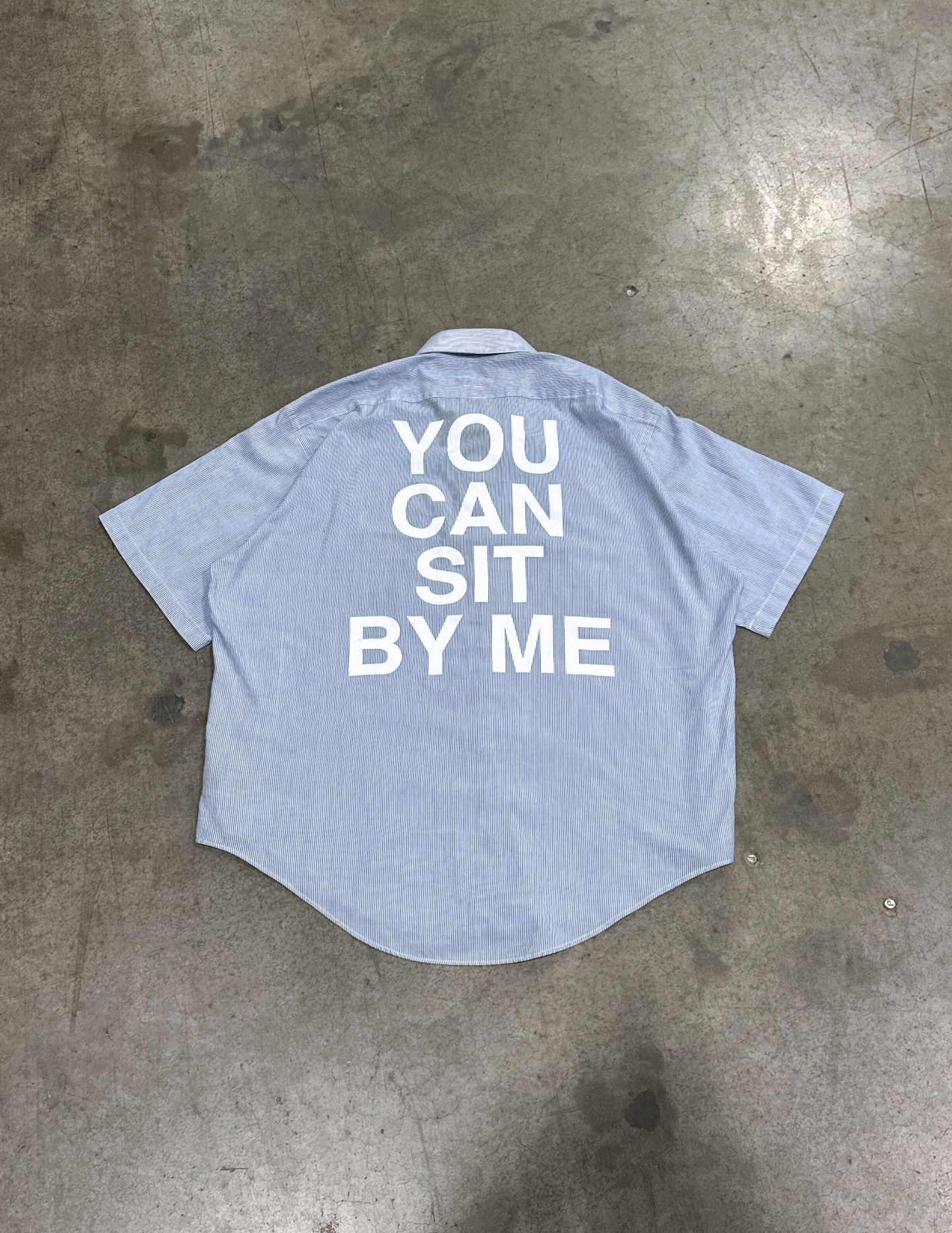 Blue Pinstripe Button Down - M/L