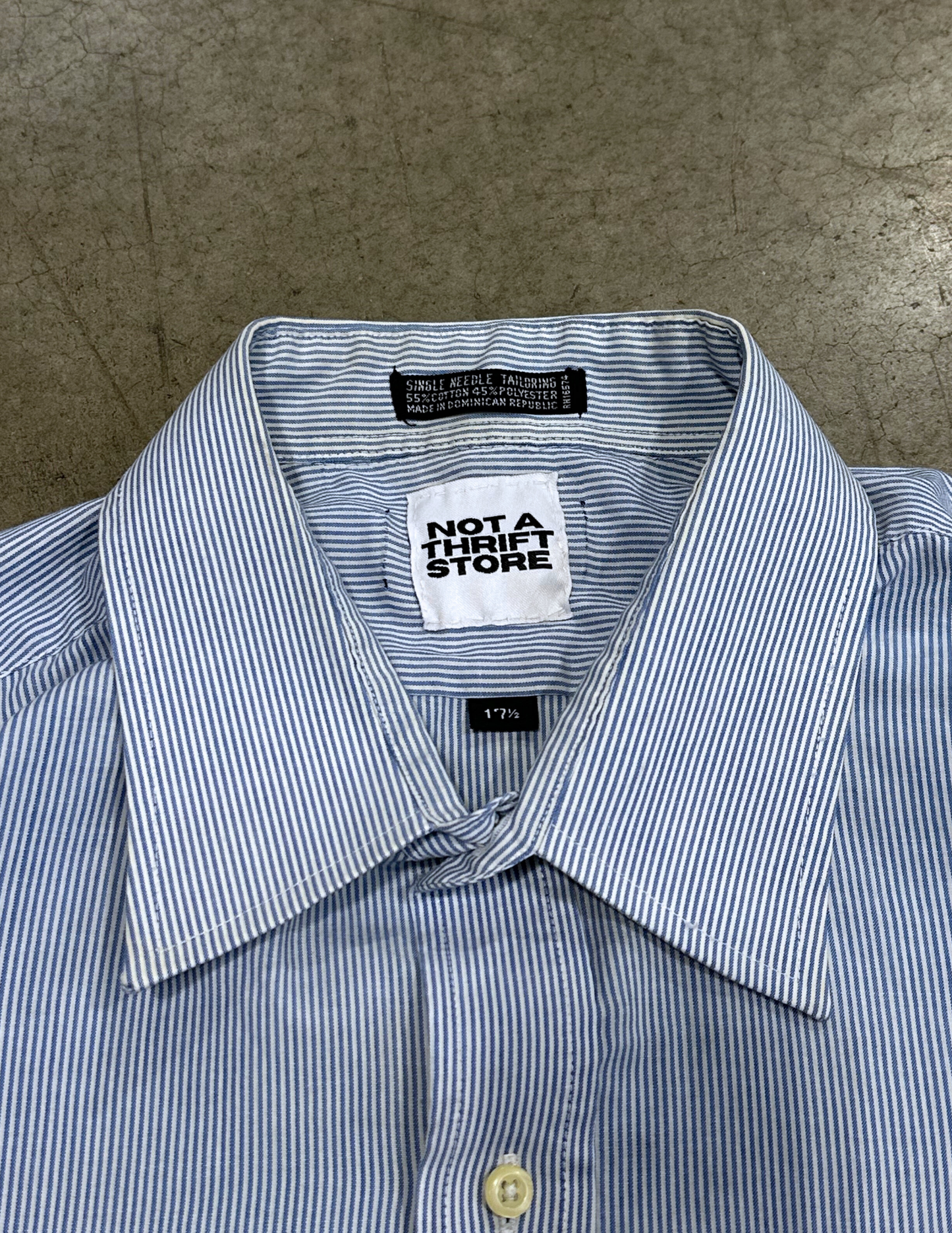 Blue Pinstripe Button Down - M/L