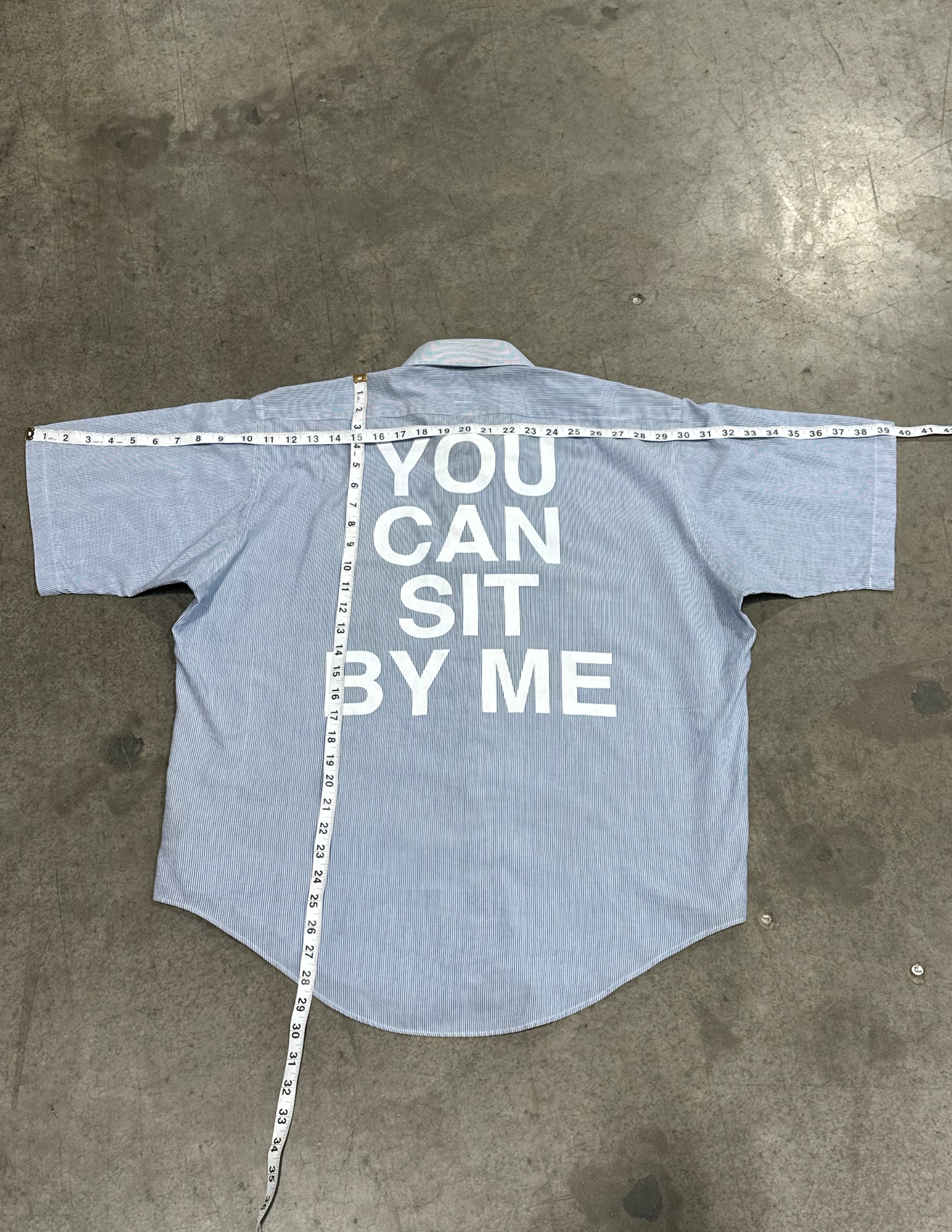 Blue Pinstripe Button Down - M/L