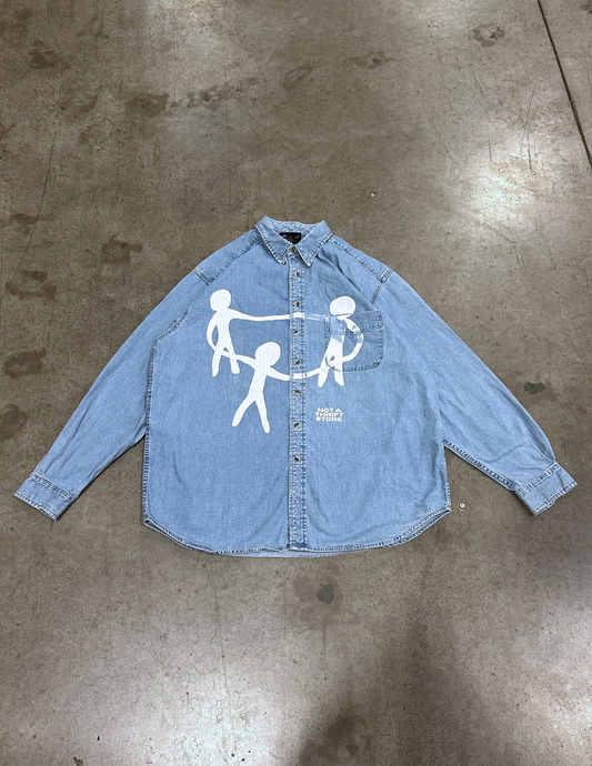 Eddie Bauer Long Sleeve Denim - XL