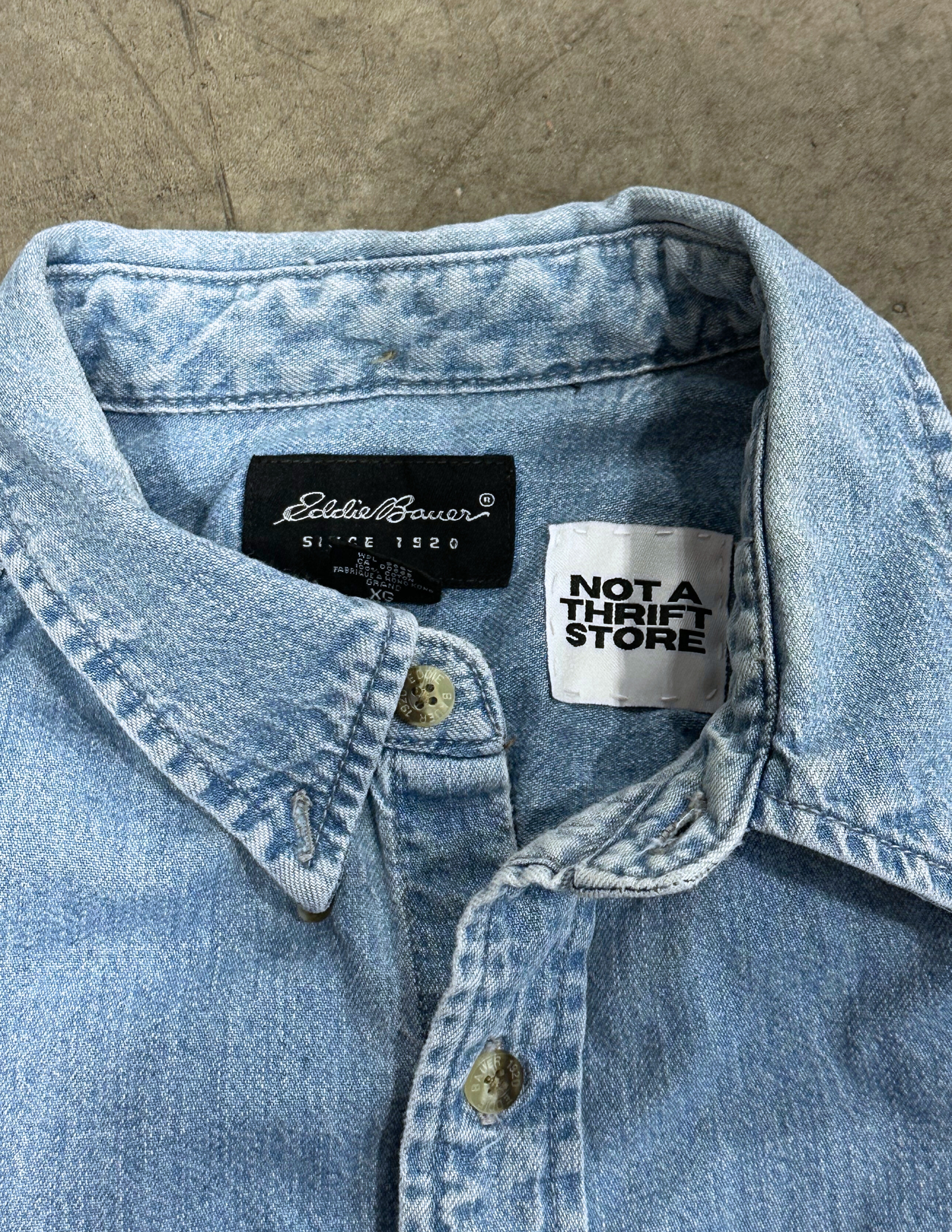 Eddie Bauer Long Sleeve Denim - XL