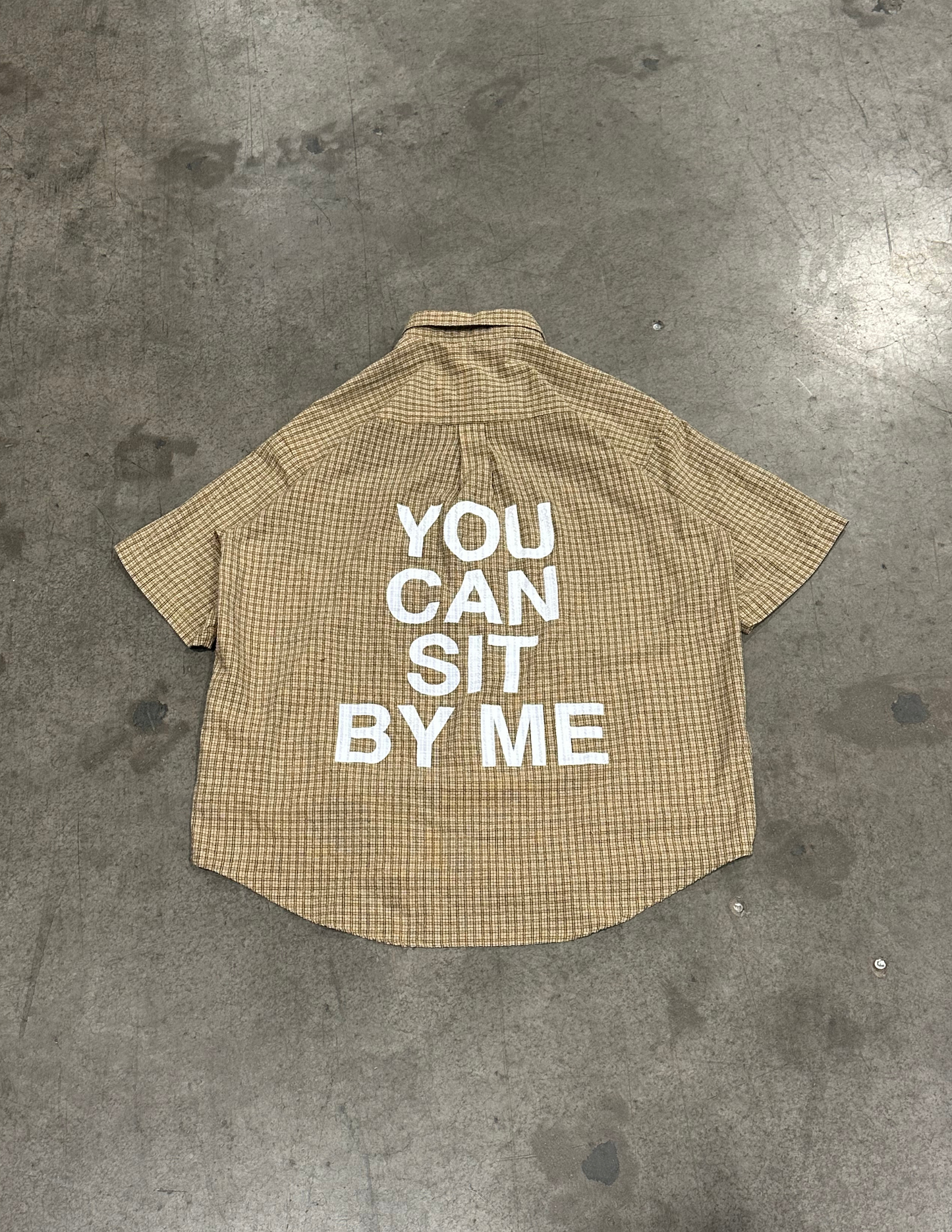 Mustard Grid Vintage Button-Up - L