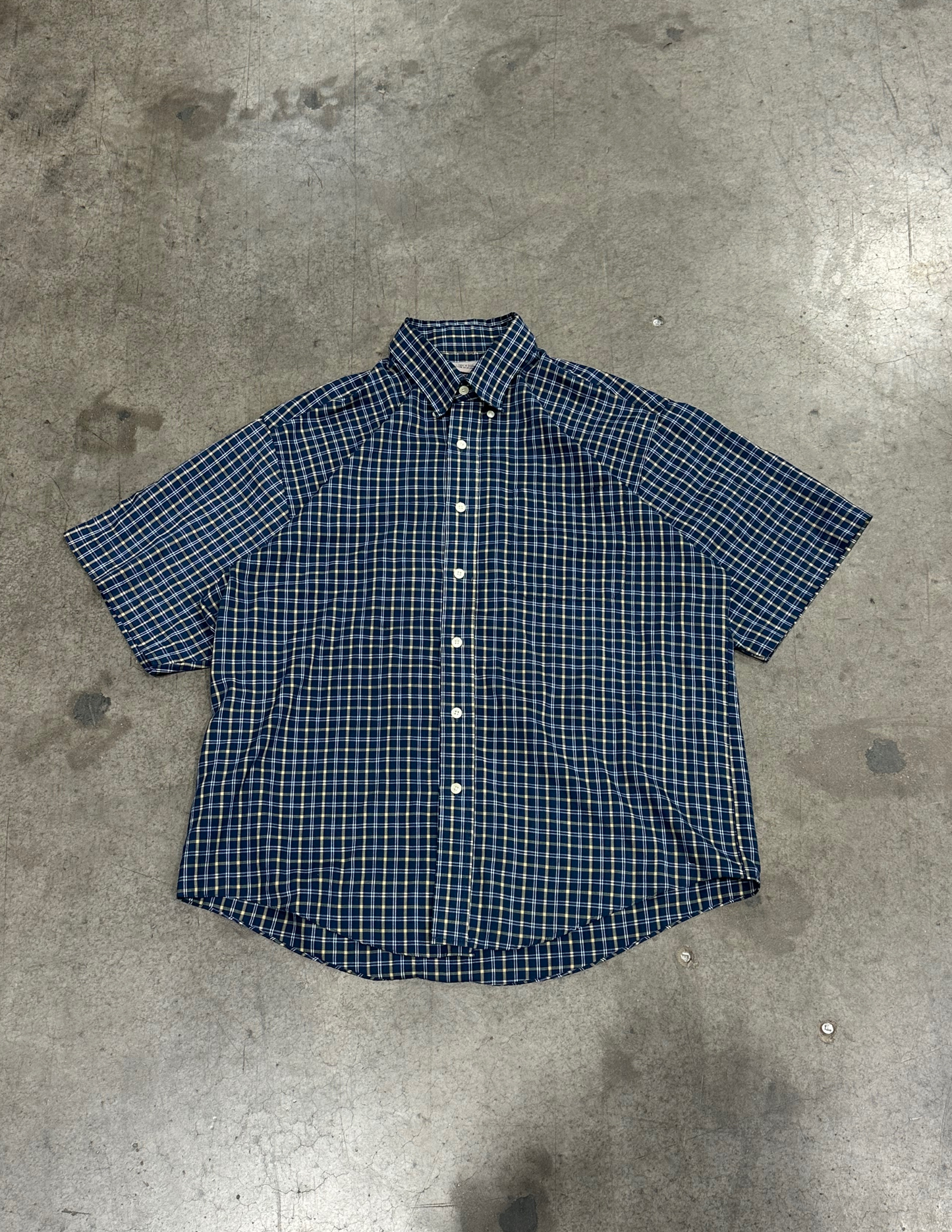 Dark Blue Plaid - L