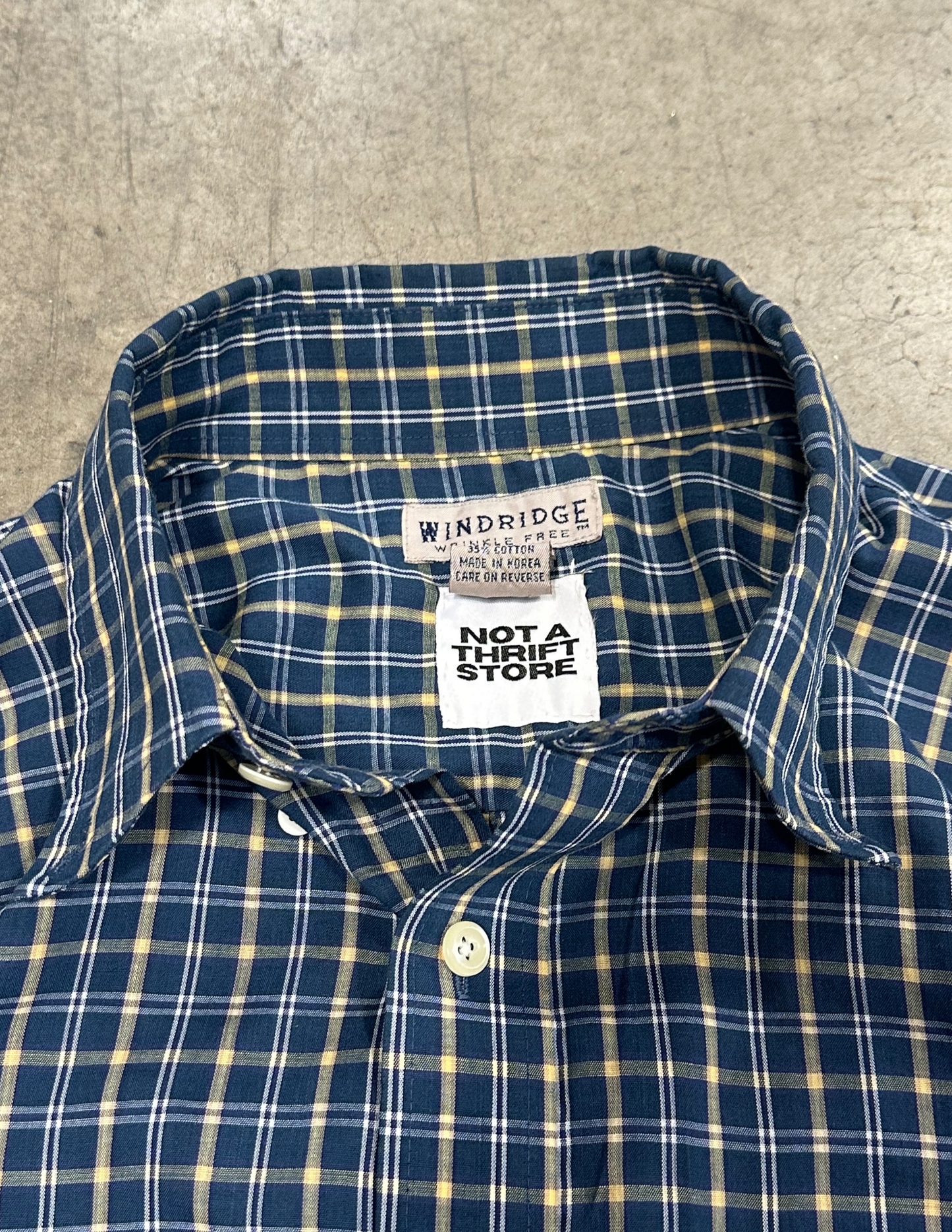 Dark Blue Plaid - L