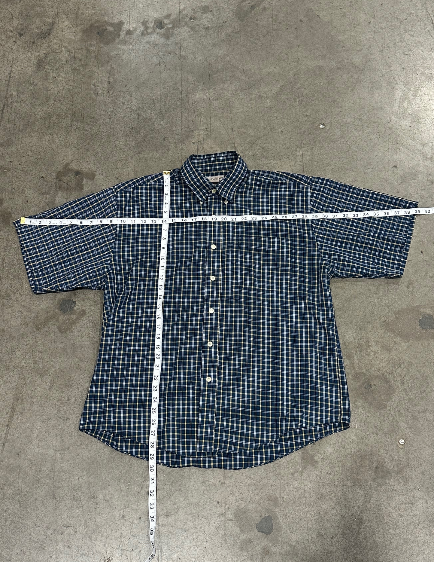 Dark Blue Plaid - L