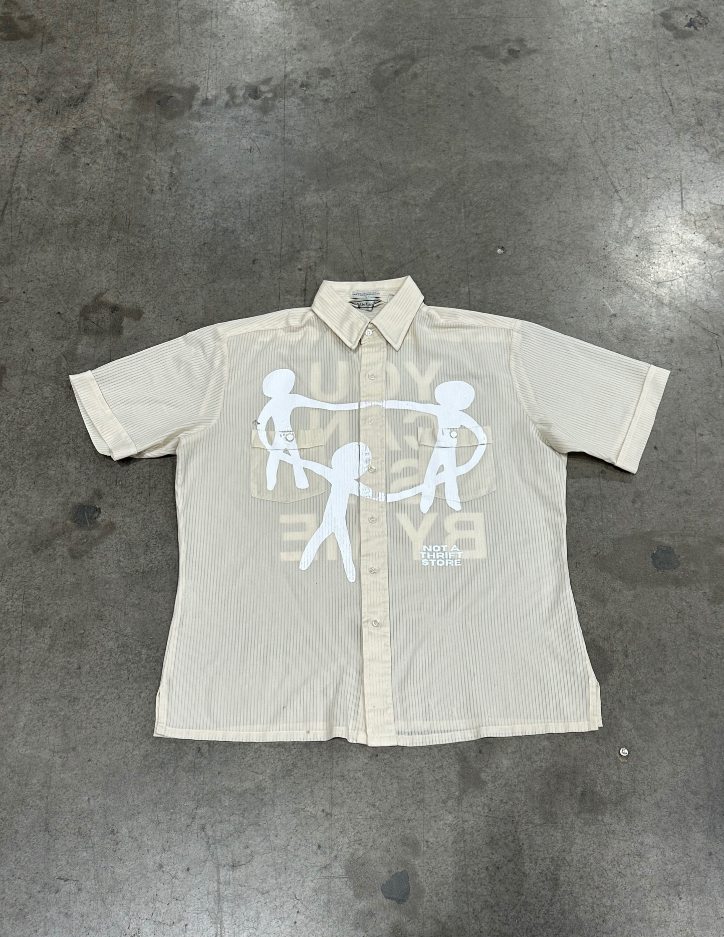 Vintage Cream Button Down - L