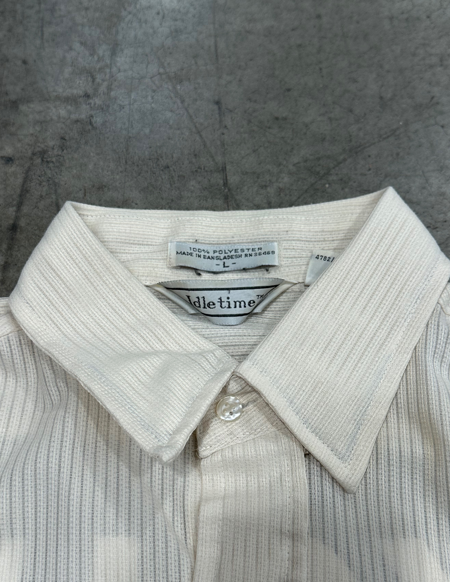 Vintage Cream Button Down - L