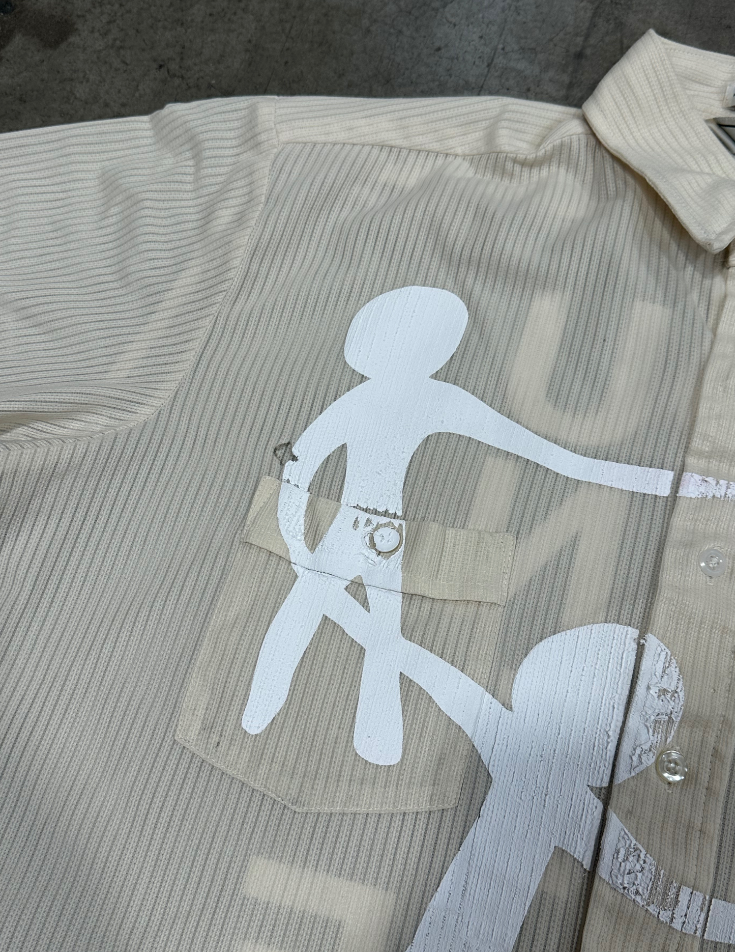 Vintage Cream Button Down - L