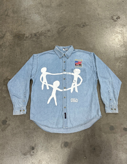 Denim Button Up - L