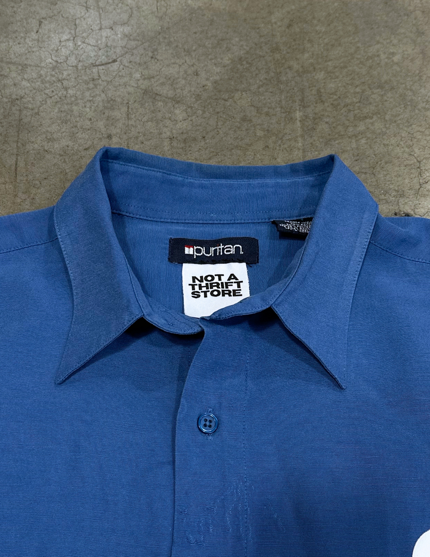 Vintage Puritan Deep Blue Button Down - L