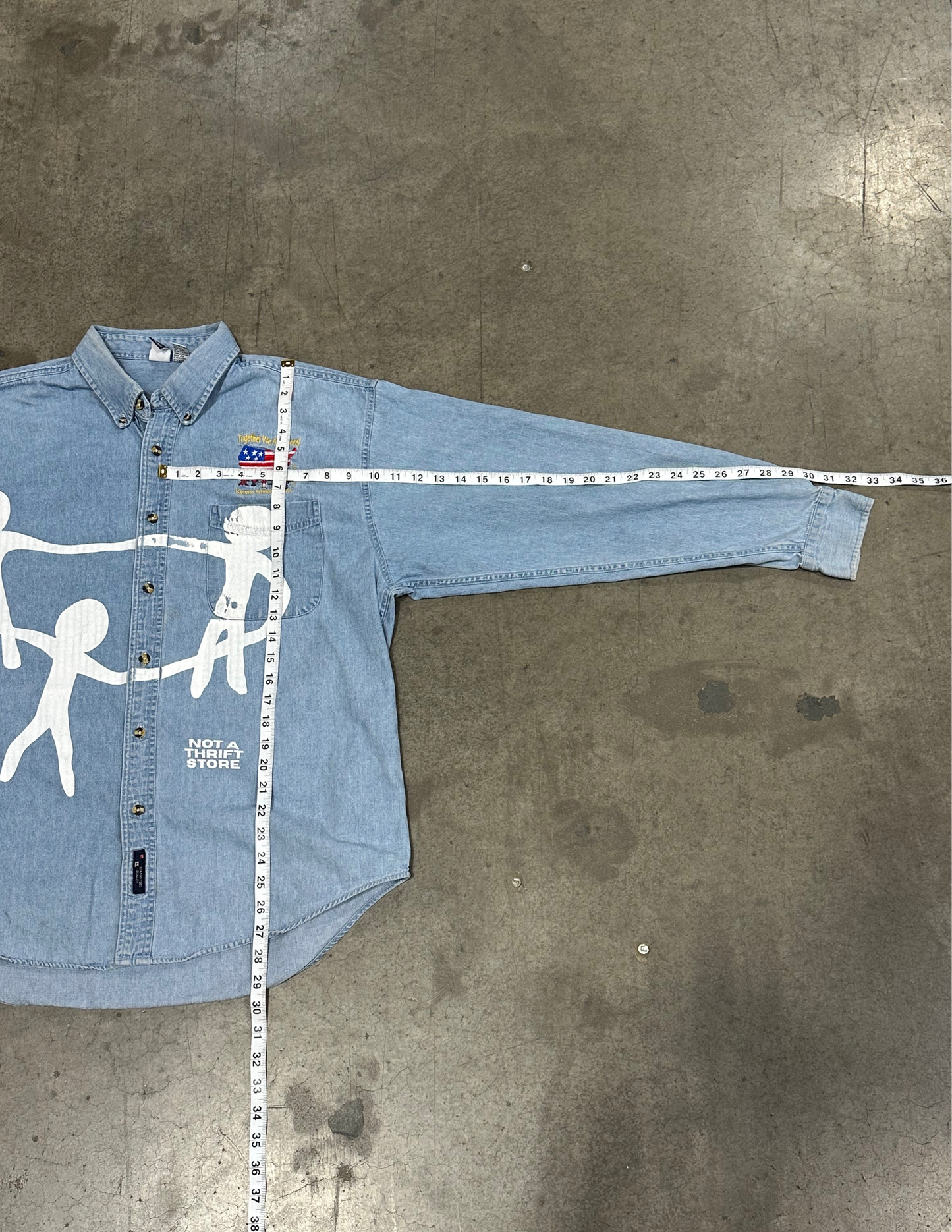 Denim Button Up - L
