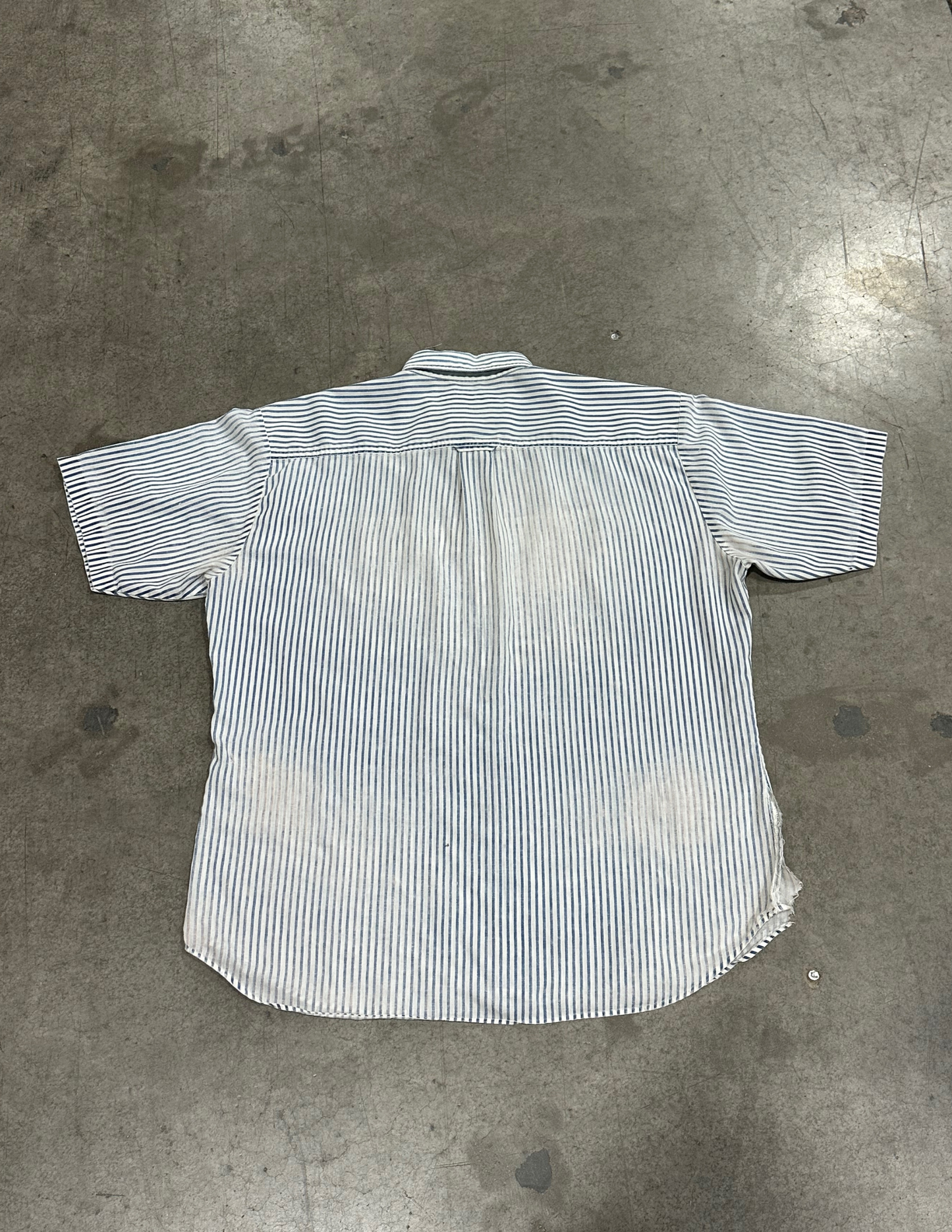 Vintage Blue Pinstripe Button Down - XL